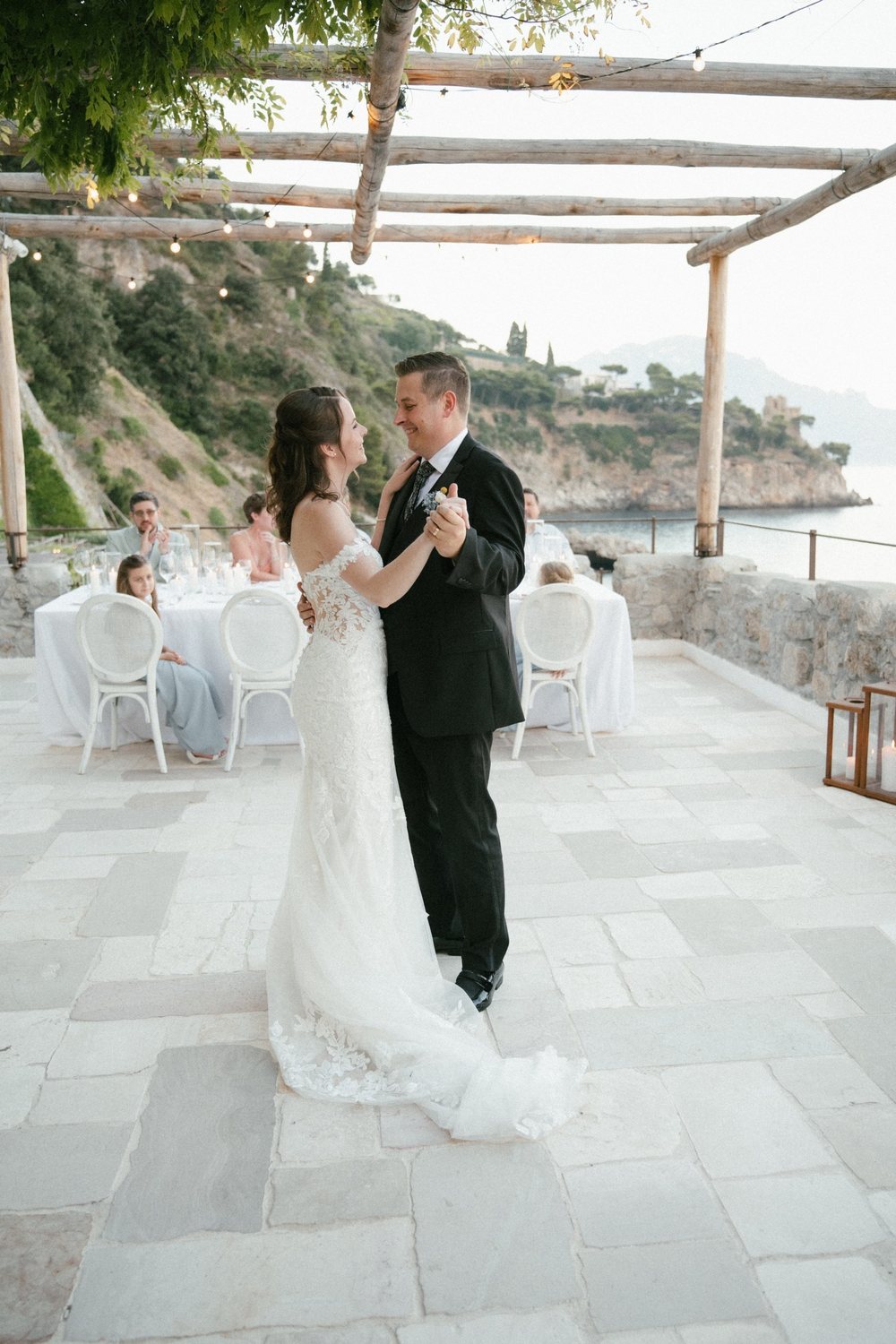 A dance on the terrace at dusk