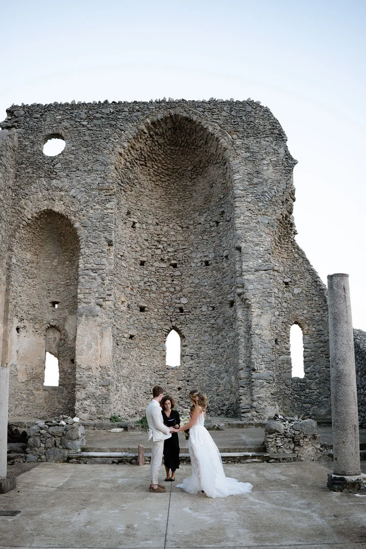 The stone arches of the Basilica of Sant’Eustachio