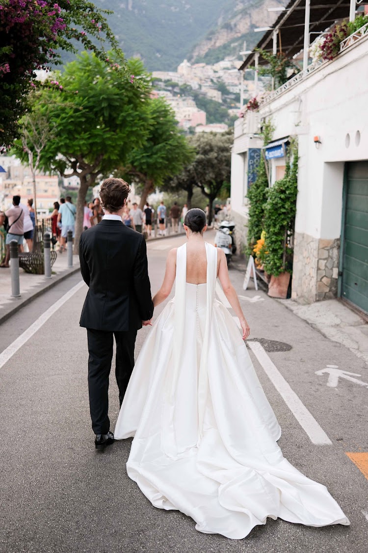 Walking through the streets of Positano