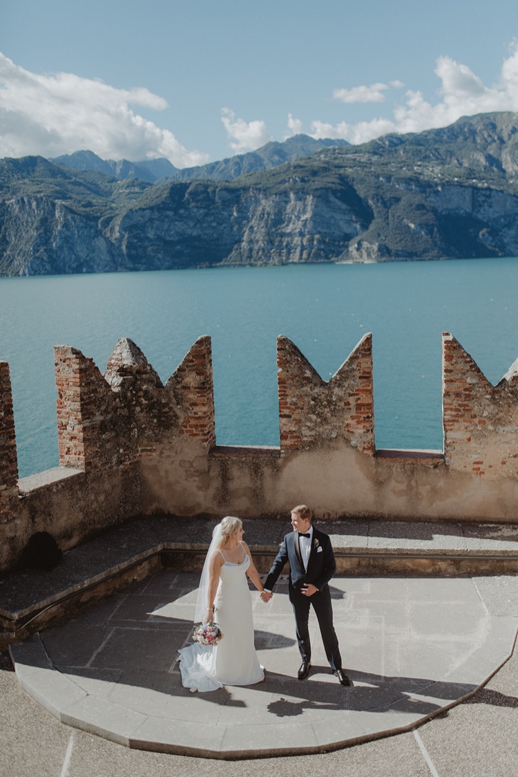Elope in a medieval castle on Lake Garda — already designed elopement in Italy