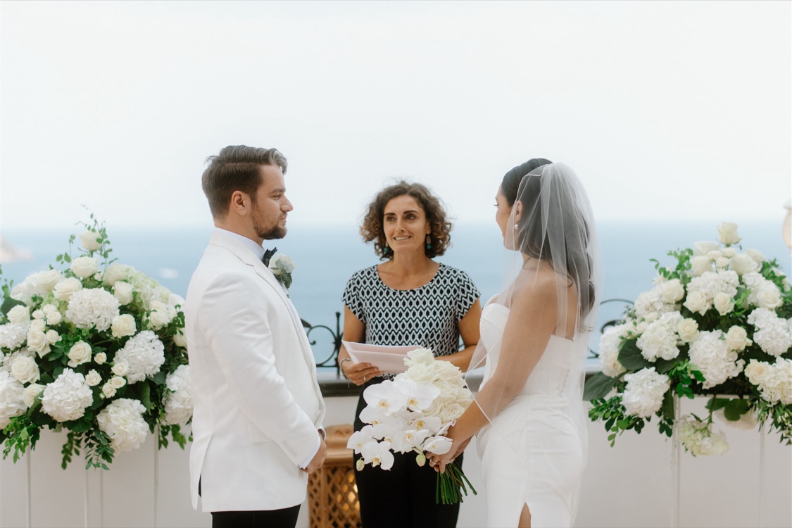 Elope on a rooftop terrace in Positano, already designed elopement in Italy
