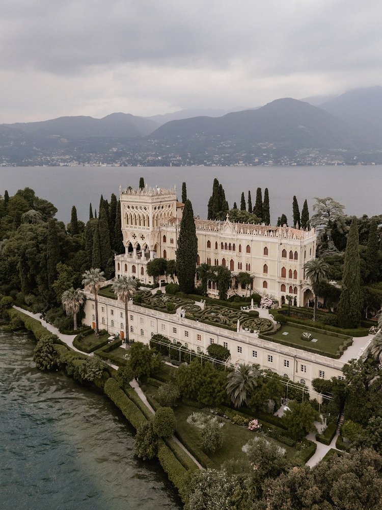 Vows under the loggia of a private island — already designed elopement in Italy