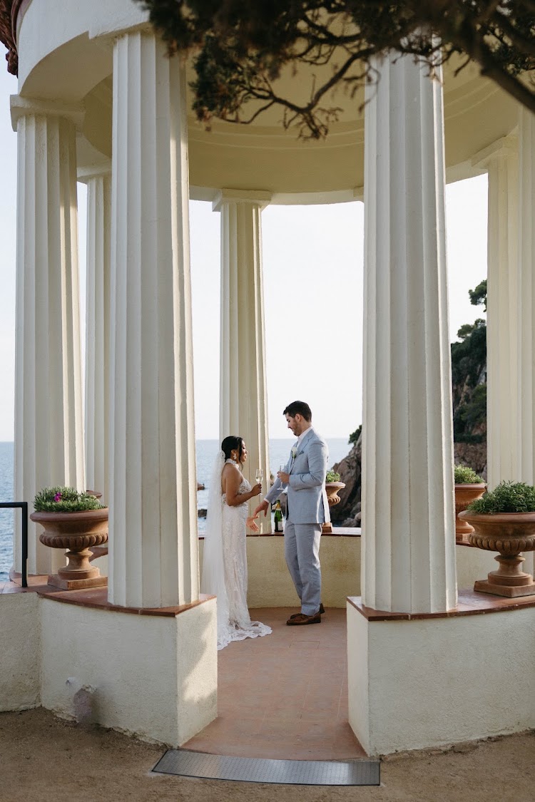 Elope in a cliffside botanic garden on the Costa Brava — already designed elopement in Spain